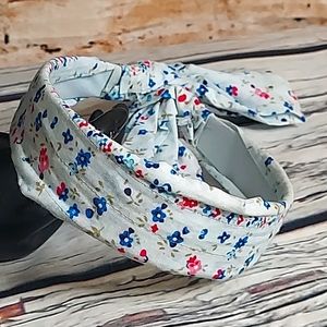 Retro 1.5" Wide Floral Tie Back Headband